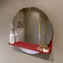 Mondiaz SPOT Badkamerspiegel rond 60cm spiegelplanchet kleur Fire SPOTPLNCHT60FIR - Thumbnail 1