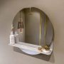 Mondiaz SPOT Badkamerspiegel rond 60cm spiegelplanchet kleur Opalo SPOTPLNCHT60OPA - Thumbnail 1