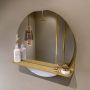 Mondiaz SPOT Badkamerspiegel rond 60cm spiegelplanchet kleur Oro SPOTPLNCHT60ORO - Thumbnail 1