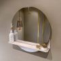 Mondiaz SPOT Badkamerspiegel rond 60cm spiegelplanchet kleur Rosee SPOTPLNCHT60ROS - Thumbnail 1