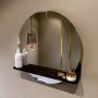 Mondiaz SPOT Badkamerspiegel rond 60cm spiegelplanchet kleur Urban SPOTPLNCHT60URB - Thumbnail 1