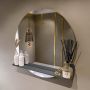 Mondiaz SPOT Badkamerspiegel rond 80cm spiegelplanchet kleur Dark Grey SPOTPLNCHT80DGR - Thumbnail 1