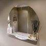 Mondiaz SPOT Badkamerspiegel rond 80cm spiegelplanchet kleur Glace SPOTPLNCHT80GLA - Thumbnail 1
