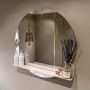 Mondiaz SPOT Badkamerspiegel rond 80cm spiegelplanchet kleur Rosee SPOTPLNCHT80ROS - Thumbnail 1