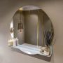 Mondiaz SPOT Badkamerspiegel rond 90cm spiegelplanchet kleur Clay SPOTPLNCHT90CLA - Thumbnail 1