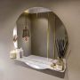 Mondiaz SPOT Badkamerspiegel rond 90cm spiegelplanchet kleur Glace SPOTPLNCHT90GLA - Thumbnail 1