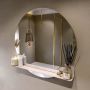 Mondiaz SPOT Badkamerspiegel rond 90cm spiegelplanchet kleur Rosee SPOTPLNCHT90ROS - Thumbnail 1
