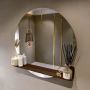 Mondiaz SPOT Badkamerspiegel rond 90cm spiegelplanchet kleur Rust SPOTPLNCHT90RUS - Thumbnail 1