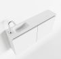 Mondiaz TURE Toiletmeubel 100x23x50cm met 1 kraangaten 2 deuren talc mat Wastafel Eden links Solid Surface Wit FK75341021 - Thumbnail 1