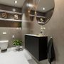 Mondiaz TURE Toiletmeubel 100x23x50cm met 0 kraangaten 2 deuren urban mat Wastafel Eden links Solid Surface Wit FK75341052 - Thumbnail 1