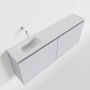 Mondiaz TURE Toiletmeubel 120x23x50cm met 0 kraangaten 2 deuren cale mat Wastafel Eden links Solid Surface Wit FK75341268 - Thumbnail 1