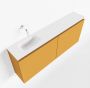Mondiaz TURE Toiletmeubel 120x23x50cm met 0 kraangaten 2 deuren ocher mat Wastafel Eden links Solid Surface Wit FK75341178 - Thumbnail 1