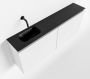 Mondiaz TURE Toiletmeubel 120x23x50cm met 0 kraangaten 2 deuren talc mat Wastafel Eden links Solid Surface Zwart FK75341387 - Thumbnail 1