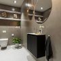 Mondiaz TURE Fonteinset 60x23x50cm 0 kraangaten 2 deuren urban mat Wasbak links Solid Surface Wit FK75341040 - Thumbnail 1