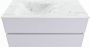 Mondiaz VICA-DLUX 100cm badmeubel onderkast Cale 2 lades. Inbouw wastafel CLOUD links 1 kraangat kleur Ostra. - Thumbnail 1