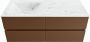 Mondiaz VICA-DLUX 120cm badmeubel onderkast Rust 4 lades. Inbouw wastafel CLOUD links 1 kraangat kleur Lava. - Thumbnail 1