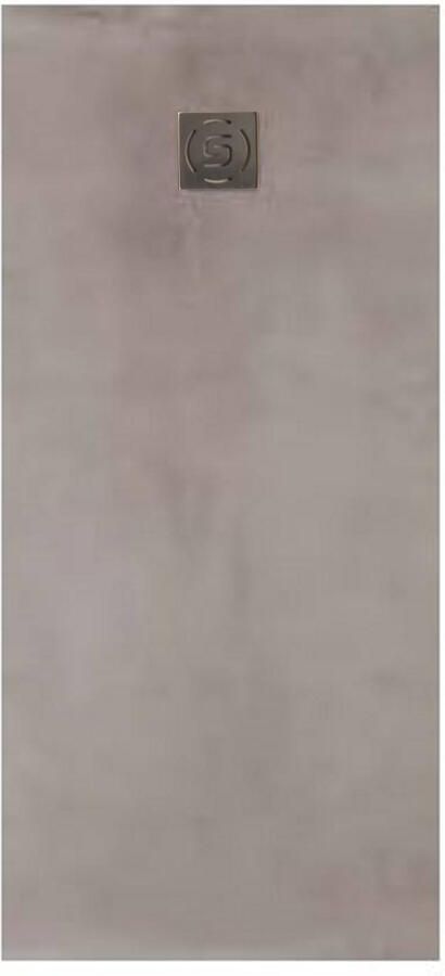 Openbath Douchebak Concrete Silver 100x100 cm