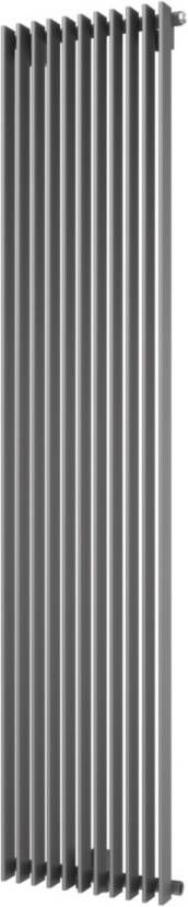 Plieger Antika designradiator verticaal middenaansluiting 1800x400mm 1215W parelgrijs (pearl grey) 7252776