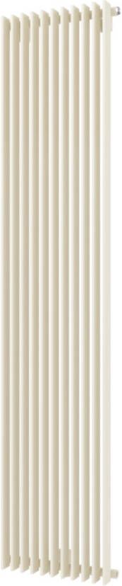 Plieger Antika designradiator verticaal middenaansluiting 1800x400mm 1215W pergamon (RAL9001) 7252767