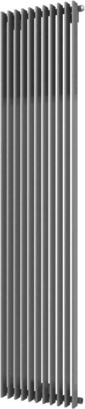 Plieger Antika designradiator verticaal middenaansluiting 1800x400mm 1215W zilver metallic 7252773