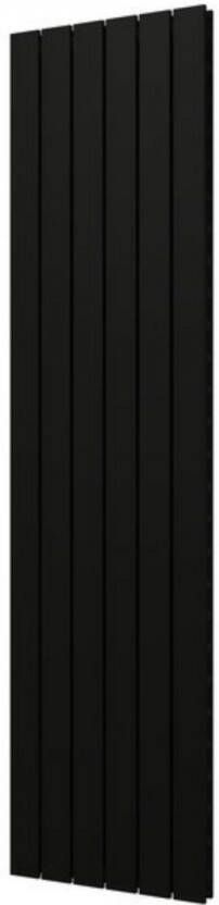 Plieger Cavallino Retto designradiator verticaal dubbel middenaansluiting 1800x450mm 1162W mat zwart 7250311