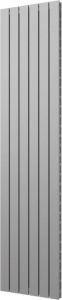 Plieger Cavallino Retto designradiator verticaal dubbel middenaansluiting 2000x450mm 1287W parelgrijs (pearl grey) 7255362