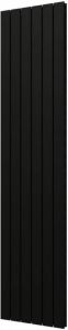 Plieger Cavallino Retto designradiator verticaal dubbel middenaansluiting 2000x450mm 1287W zwart 7255367