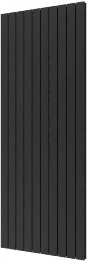 Plieger Cavallino Retto designradiator verticaal dubbel middenaansluiting 2000x754mm 2146W zwart grafiet (black graphite) 7255392