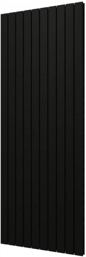 Plieger Cavallino Retto designradiator verticaal dubbel middenaansluiting 2000x754mm 2146W mat zwart 7250318