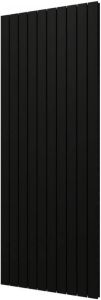 Plieger Cavallino Retto designradiator verticaal dubbel middenaansluiting 2000x754mm 2146W zwart 7255393