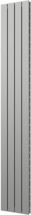 Plieger Cavallino Retto designradiator verticaal dubbel middenaansluiting 2000x298mm 905W parelgrijs (pearl grey) 7255349