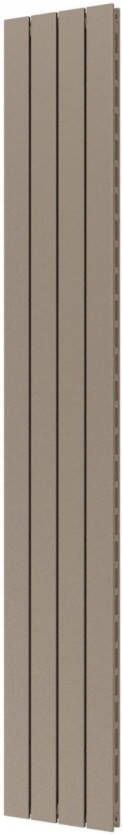 Plieger Cavallino Retto designradiator verticaal dubbel middenaansluiting 2000x298mm 905W zandsteen 7255347