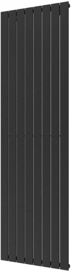 Plieger Cavallino Retto designradiator verticaal enkel middenaansluiting 2000x602mm 1332W zwart grafiet (black graphite) 7255327