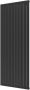 Plieger Cavallino Retto designradiator verticaal enkel middenaansluiting 2000x754mm 1666W zwart grafiet (black graphite) 7255340 - Thumbnail 1