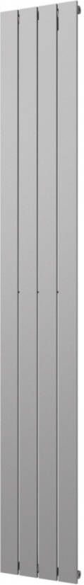 Plieger Cavallino Retto designradiator verticaal enkel middenaansluiting 2000x298mm 666W parelgrijs (pearl grey) 7255297