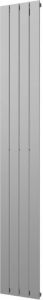 Plieger Cavallino Retto designradiator verticaal enkel middenaansluiting 2000x298mm 666W parelgrijs (pearl grey) 7255297