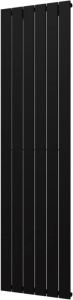 Plieger Cavallino Retto designradiator verticaal enkel middenaansluiting 2000x450mm 999W mat zwart 7250325