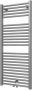 Plieger Palmyra designradiator horizontaal middenaansluiting 1175x500mm 580W zilver metallic 7255478 - Thumbnail 1