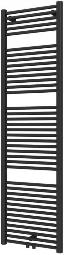 Plieger Palmyra designradiator horizontaal middenaansluiting 1775x500mm 868W zwart grafiet (black graphite) 7255496