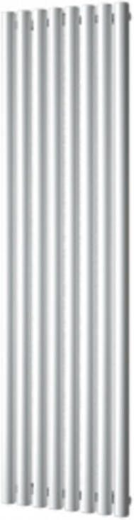 Plieger Trento designradiator verticaal met middenaansluiting 1800x470mm 1086W zilver metallic 7250041