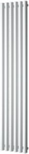 Plieger Trento designradiator verticaal met middenaansluiting 1800x350mm 814W donkergrijs structuur 7250033
