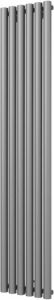Plieger Trento designradiator verticaal met middenaansluiting 1800x350mm 814W parelgrijs (pearl grey) 7250026