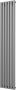 Plieger Trento designradiator verticaal met middenaansluiting 1800x350mm 814W parelgrijs (pearl grey) 7250026 - Thumbnail 1