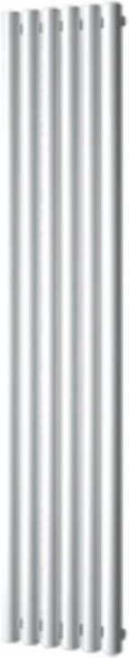Plieger Trento designradiator verticaal met middenaansluiting 1800x350mm 814W zilver metallic 7250024