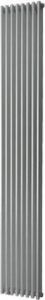 Plieger Venezia designradiator dubbel verticaal 1970x304mm 1168W zilver metallic 7252684