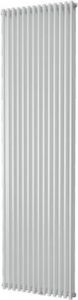 Plieger Venezia M designradiator dubbel verticaal met middenaansluiting 1970x532mm 2148W mat zwart 7250441
