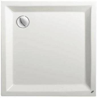 Bibury Quadrant Douchebak Acryl Vierkant (90x90x5cm) Wit met vierkante inzet