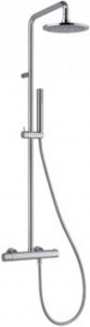 Plieger Napoli douchesysteem thermostatisch met hoofddouche Ø20cm met handdouche staafmodel m.1 stand chroom BU85RM2151CR