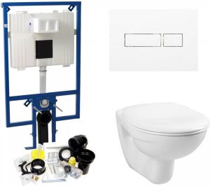 Plieger Flair Compact Toiletset set01 Boss & Wessing Basic Smart met DF Flair drukplaat