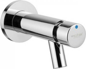 Plieger Napoli toiletkraan wandmodel zelfsluitend 1 2 looptijd 15 sec. chroom 80000